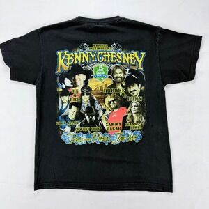 Kenny Chesney Poets Pirates Tour 2008 Concert T Shirt Mens M Black Tee